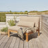 Gartensessel aus massivem Teakholz taupe