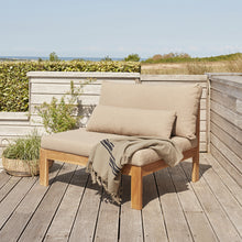 Gartensessel aus massivem Teakholz taupe