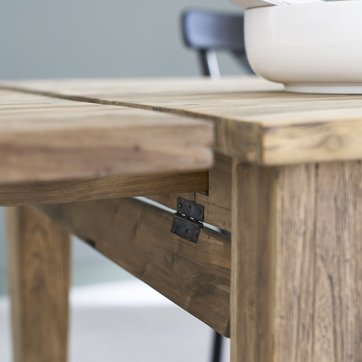 CARGO - Ausziehbarer Tisch aus massivem recyceltem Teakholz 14 pers.