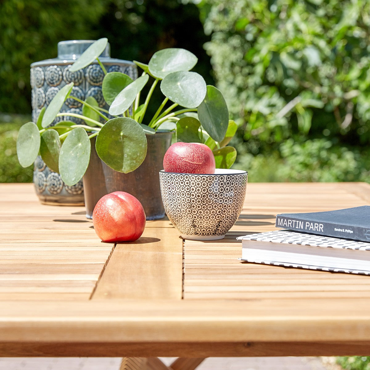 HANOÏ - Gartentisch aus massivem Akazienholz  für 6 Sitze