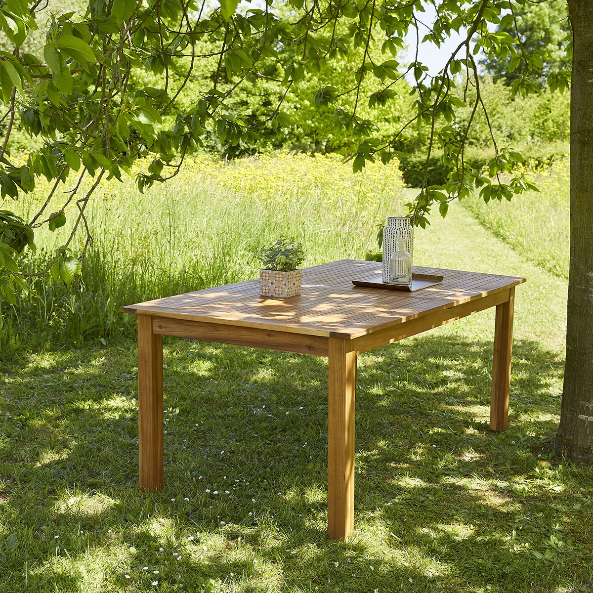 HANOÏ - Ausziehbarer Gartentisch aus Akazienholz 8/10 Sitze