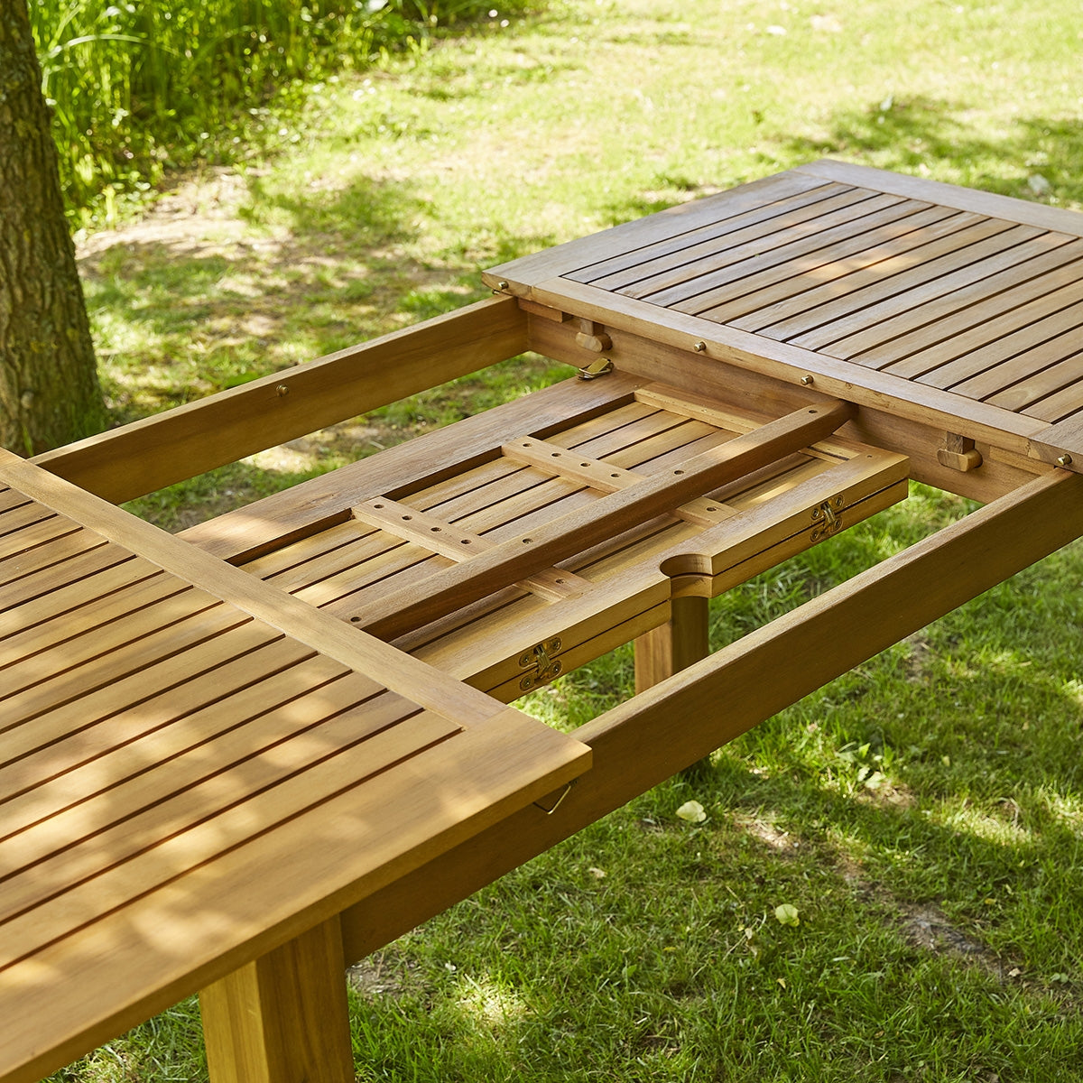 HANOÏ - Ausziehbarer Gartenlounge aus massiver Akazie 8/10 Sitze