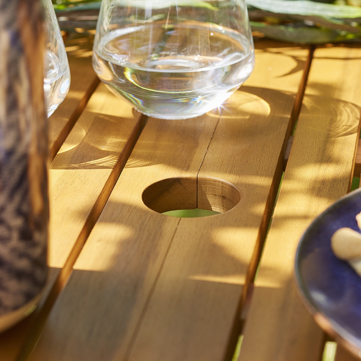 HANOÏ - Ausziehbarer Gartenlounge aus massiver Akazie 8/10 Sitze