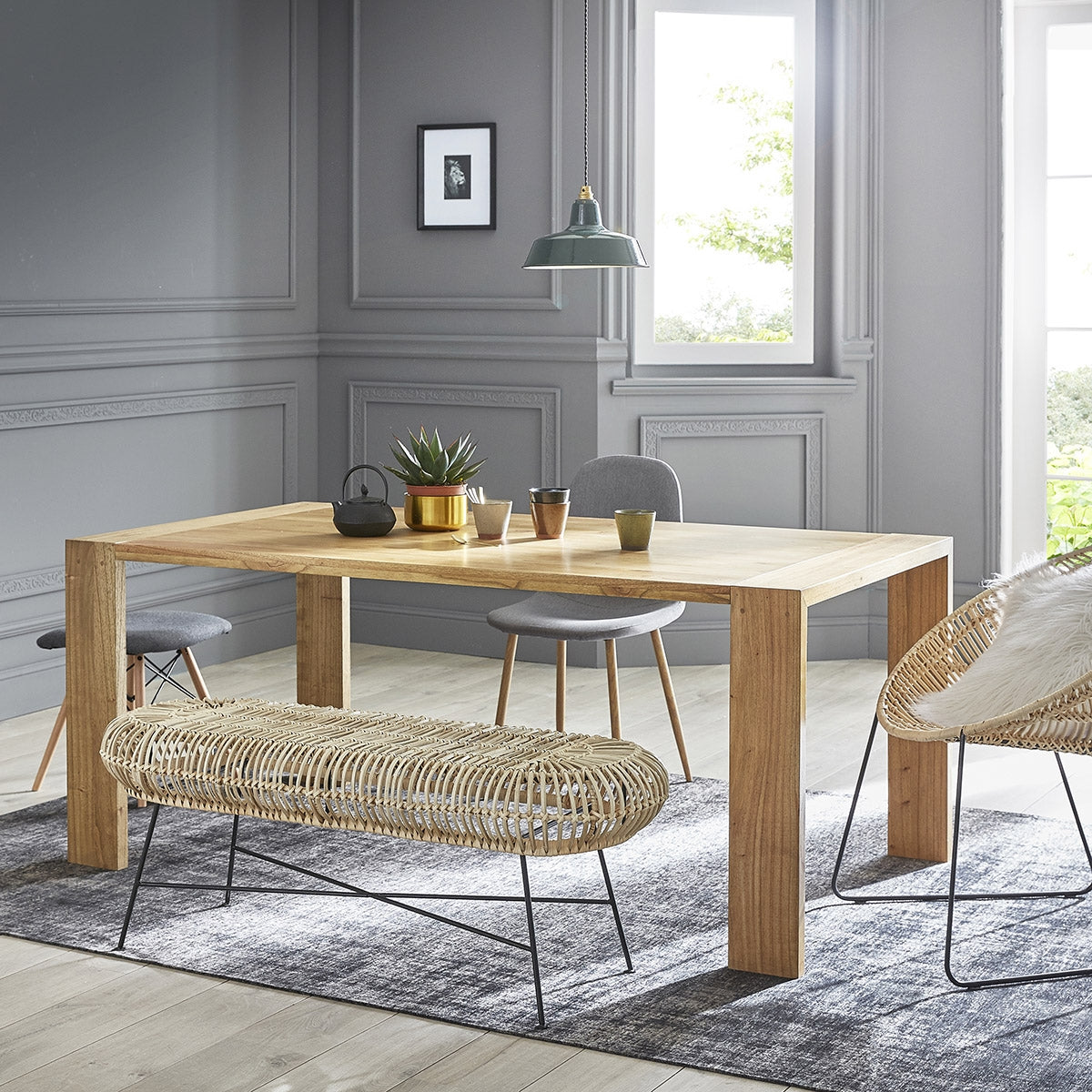 BOHEMA - Bank aus Rattan und Metall