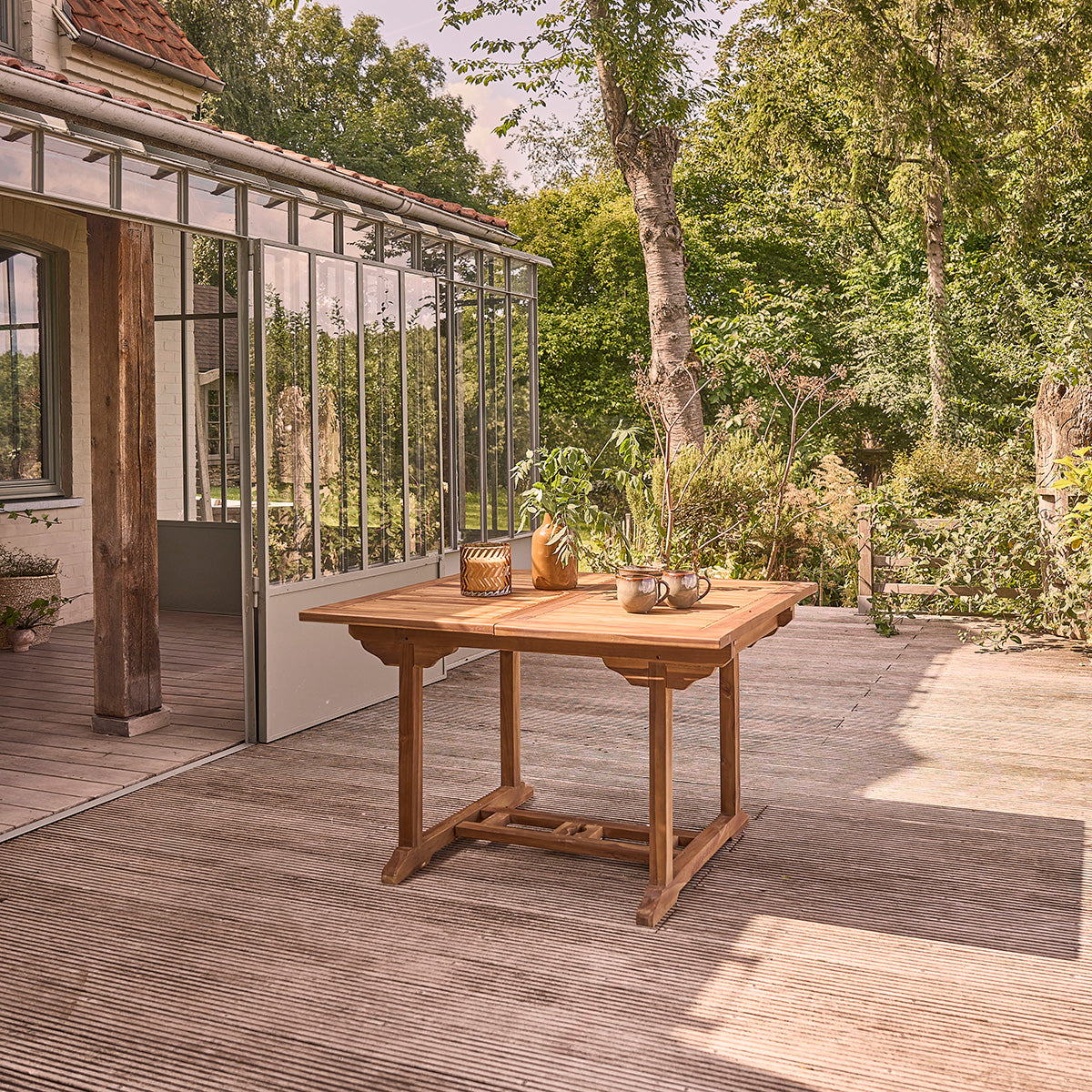 BALI - Ausziehbare Gartenmöbel aus geöltem Teakholz 6/8-Sitzer