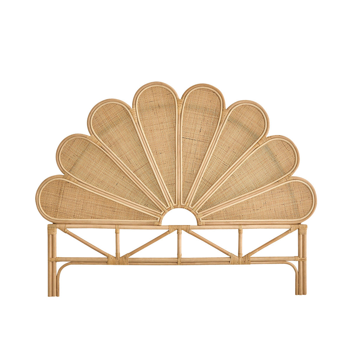 ROMY - Kopfteil Rattan und Rohrgeflecht 160 cm