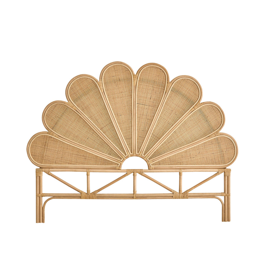 ROMY - Kopfteil aus Rattan und mit Rohrgeflecht 160 cm