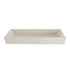 Waschbecken aus Beton in Beige 100 x 39 cm