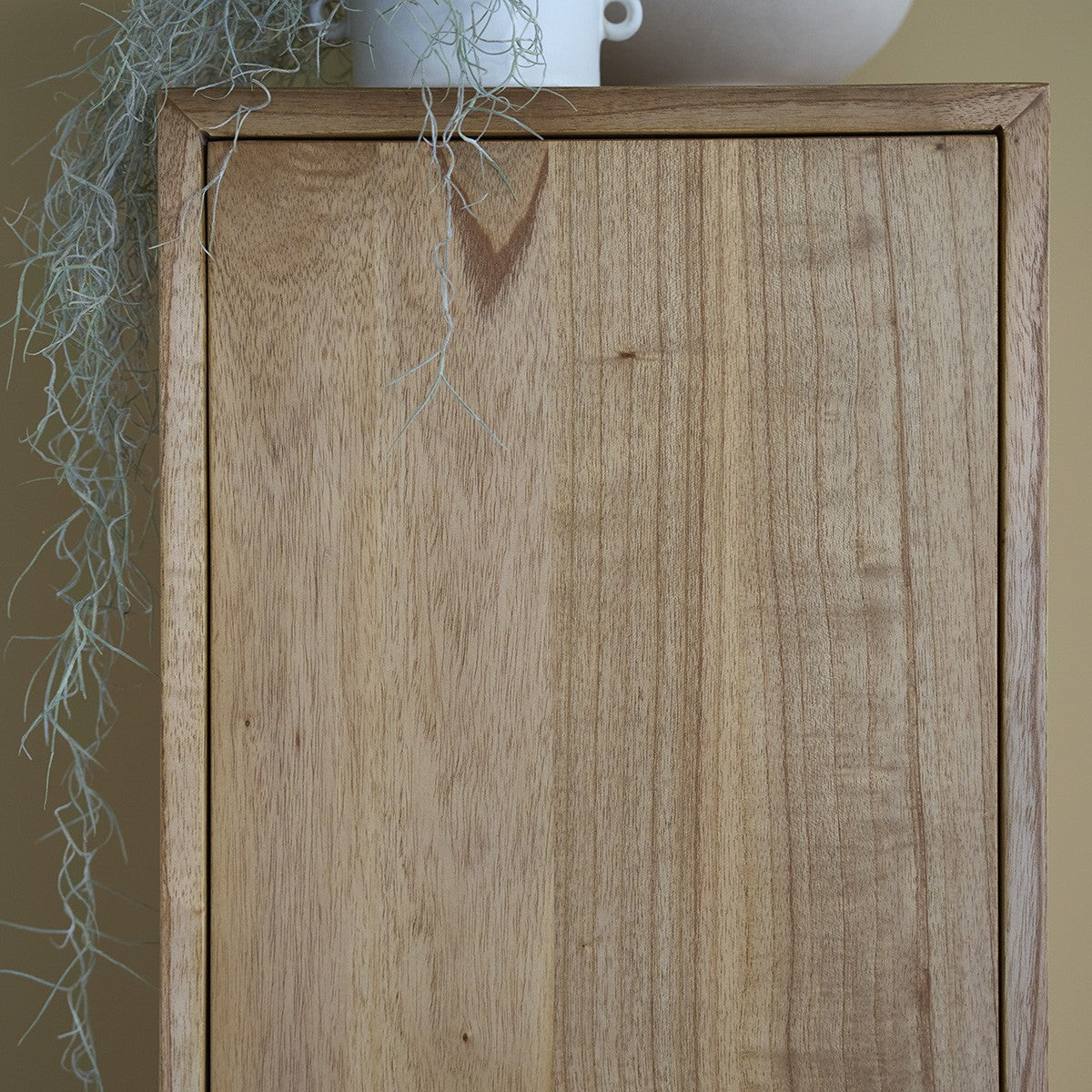 FIFTIES - Badezimmersäule aus massivem Mindi, hängend, 120 cm