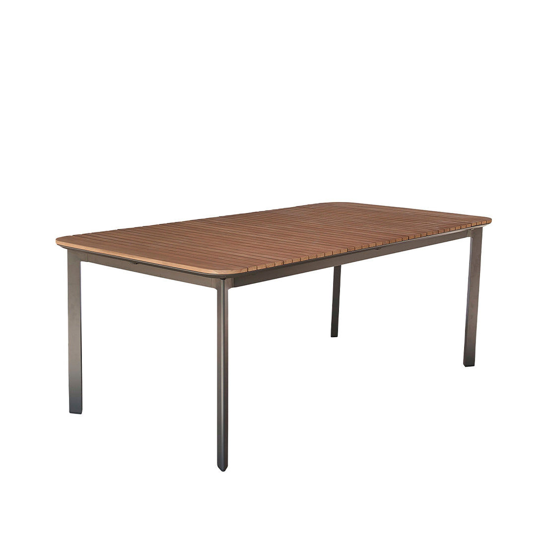 SIENA - Gartentisch aus massivem Teakholz und Aluminium 6/8 pers.