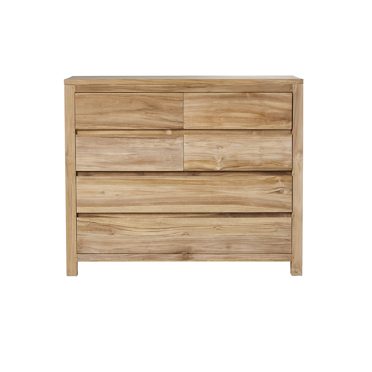 ALDO - Kommode aus massivem Teakholz 120 cm