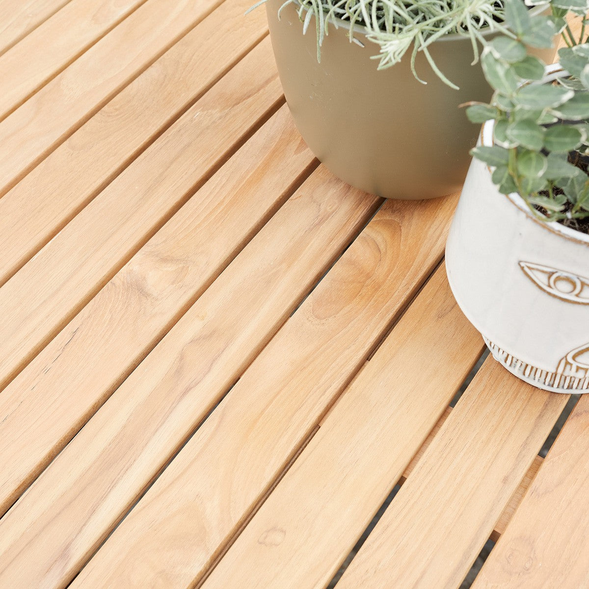 BALITECK - Ausziehbarer Gartentisch aus Aluminium und Teak 6/10 Sitzer