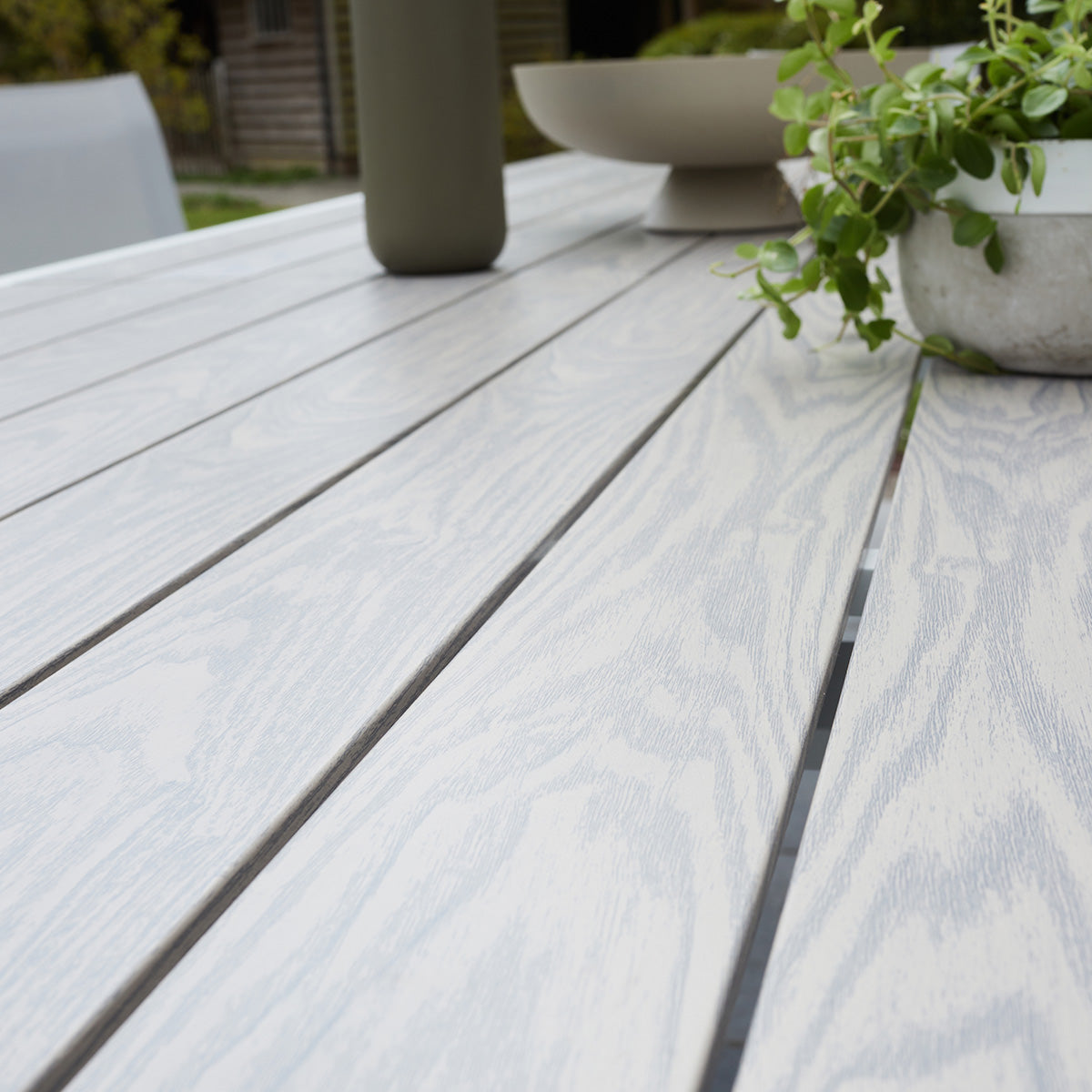 TULUM - Gartenlounge aus weißem Aluminium und Textilene 6/10 Sitzplätze