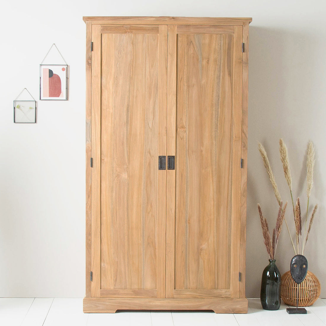 ALDO - Schrank aus massivem Teakholz 113 cm
