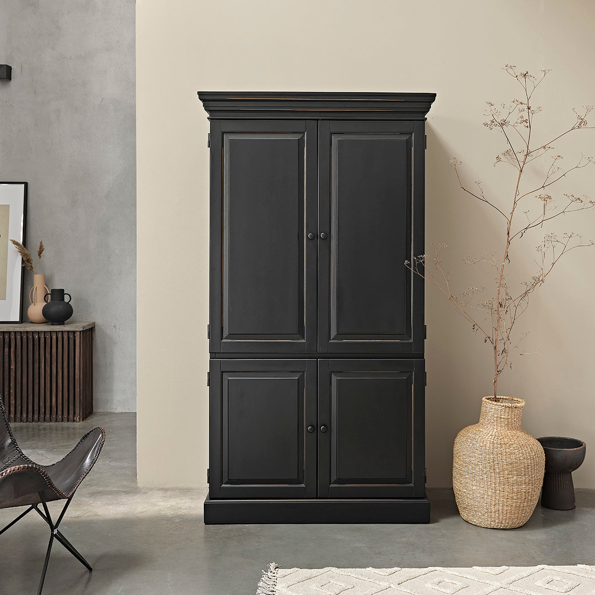 SOHO - Schrank aus massivem Mahagoni 190 cm