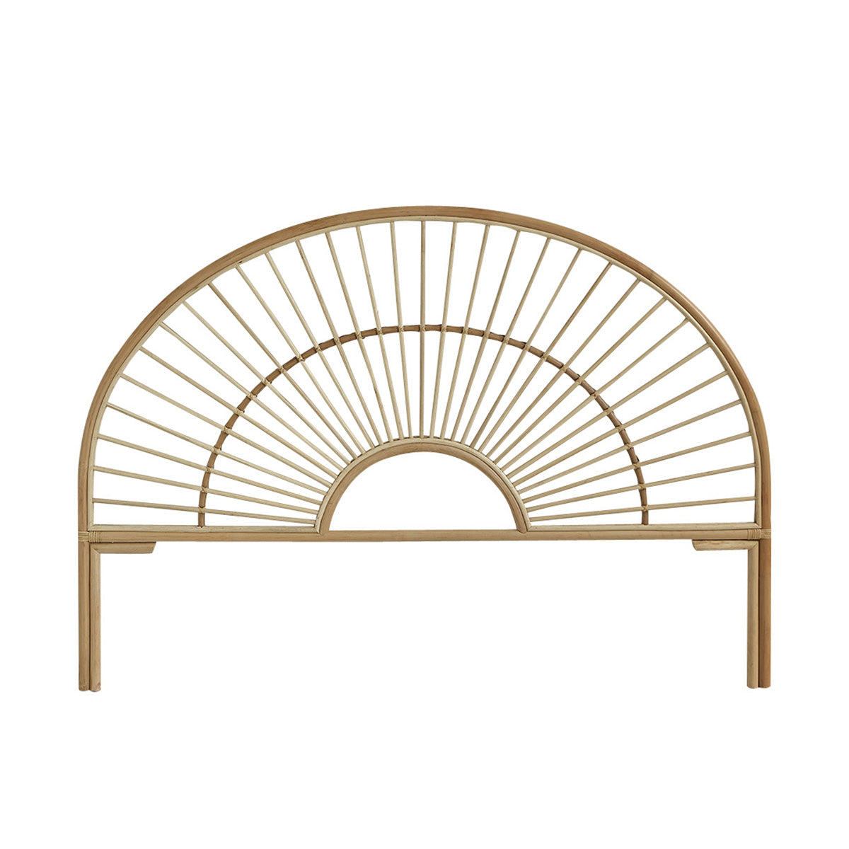 BOHO - Abgerundetes Kopfteil aus Rattan 160 cm