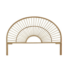 Abgerundetes Kopfteil aus Rattan 160 cm