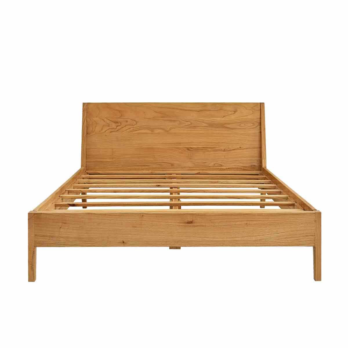 PIA - Bett aus massivem Mindi 160 cm, mit Lattenrost