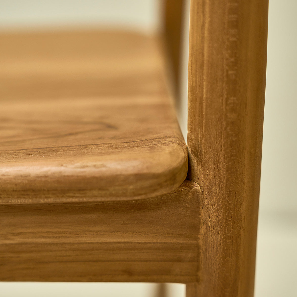 AMBRE - Set aus 2 Stühlen aus massivem Teakholz