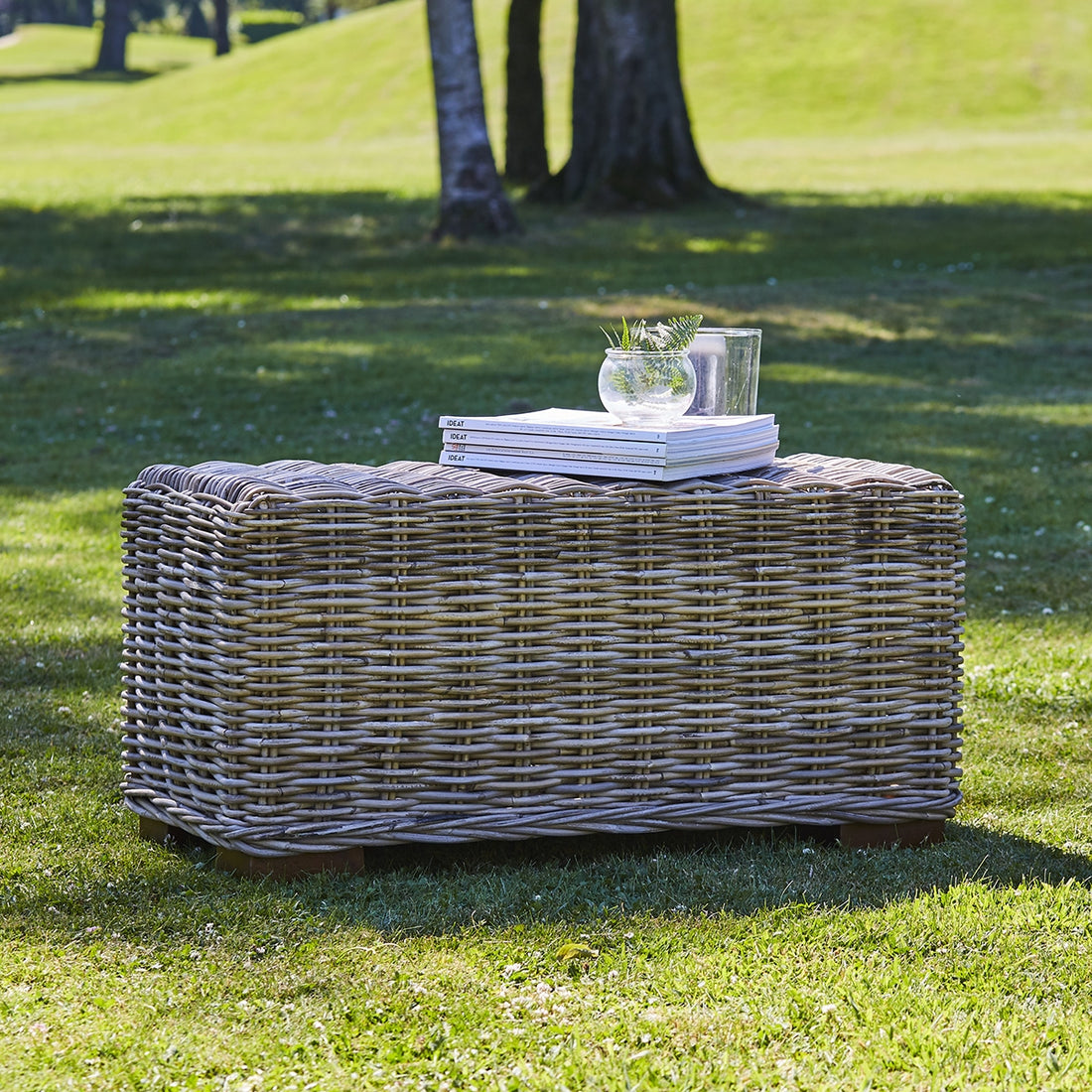 MUSA - Rechteckiger Couchtisch aus Natur-Kubu