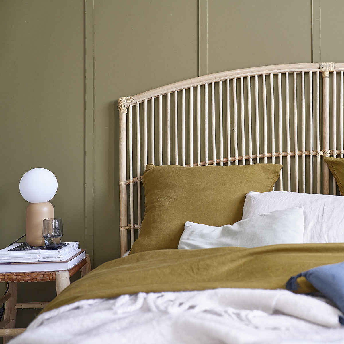 BOHO - Kopfteil aus Rattan 180 cm