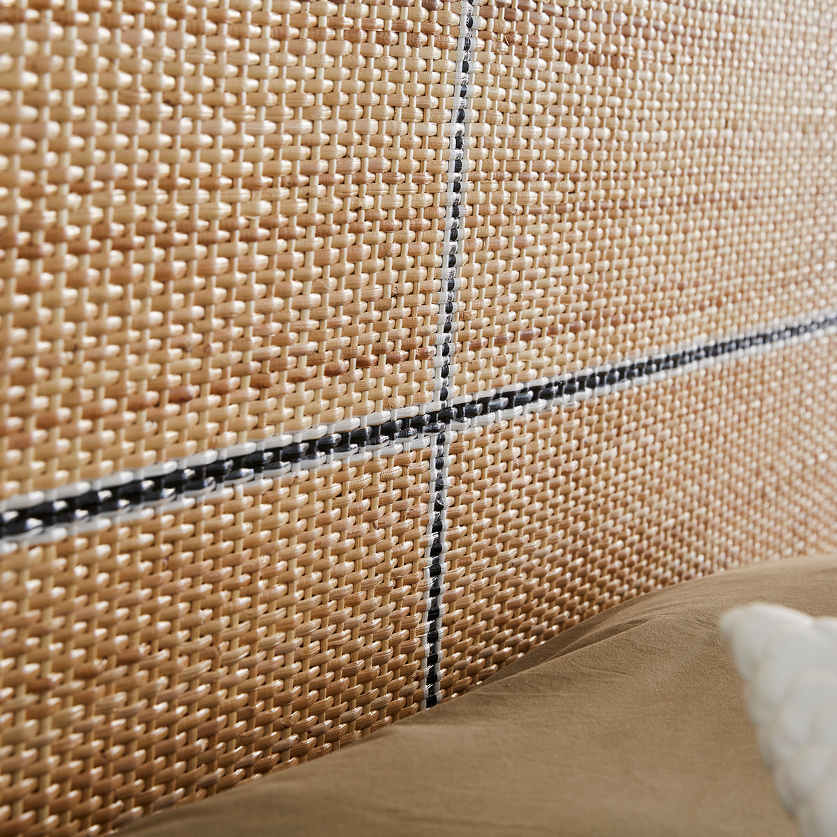 SOHO - Kopfteil aus Rattan und massivem Mindi 160 cm