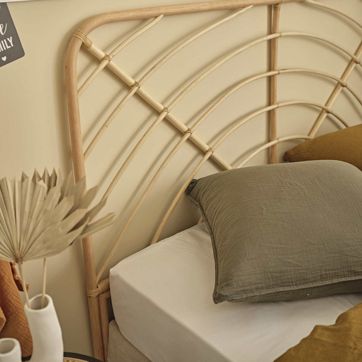 BOHO - Kopfteil aus Rattan 160 cm