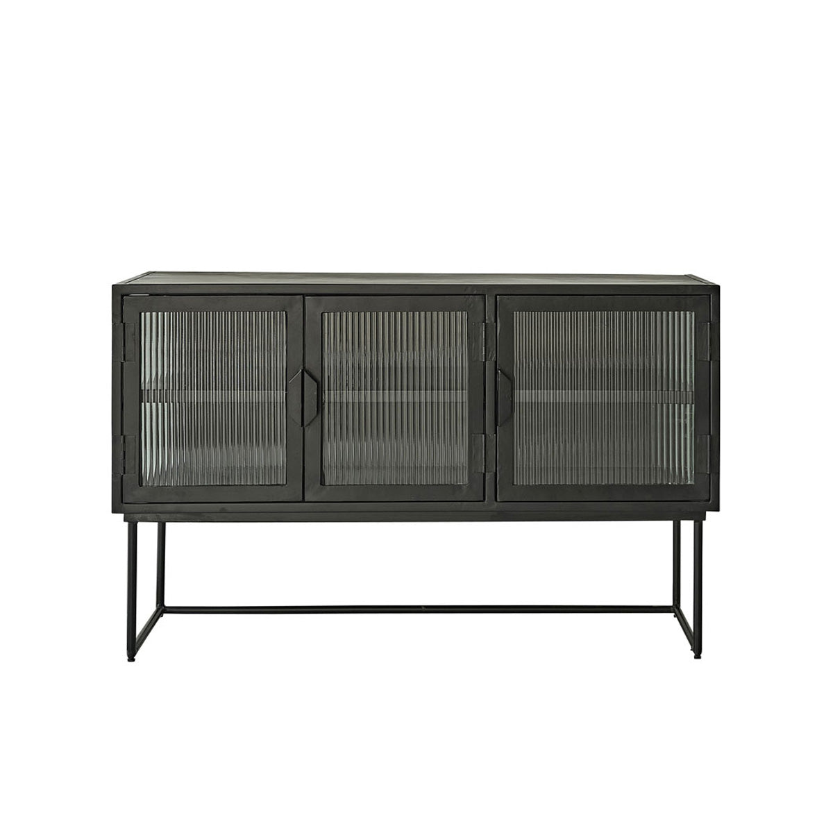 OCTAV - Buffet aus Metall und Wellglas 120 cm