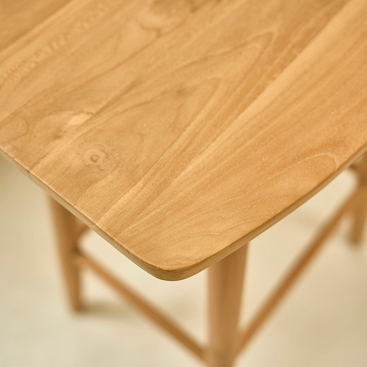 AMBRE - Hocker aus massivem Teakholz 75 cm