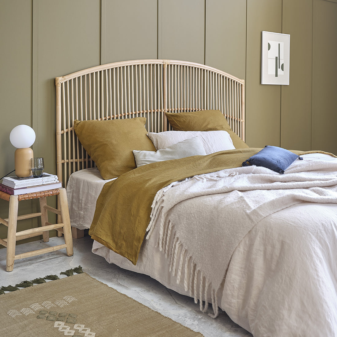 BOHO - Kopfteil aus Rattan 180 cm