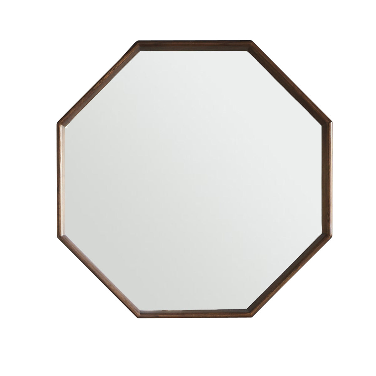 VINTAGE - Spiegel aus massivem Mindi achteckig 60 cm