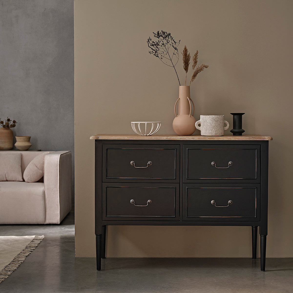 SOHO - Kommode aus massivem Mahagoni 120 cm