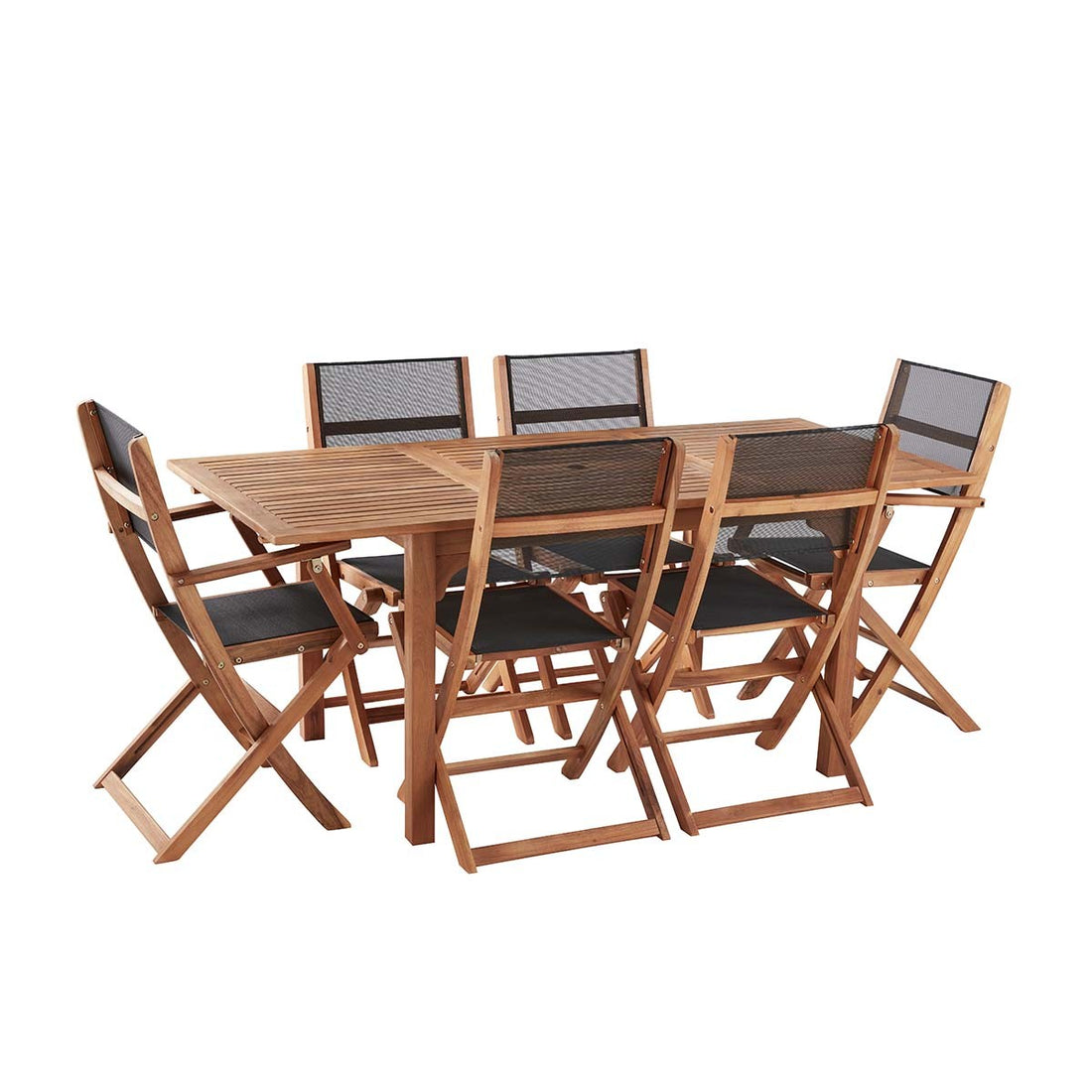 HANOÏ - Ausziehbarer Gartenlounge aus Akazie 6/8 Sitze