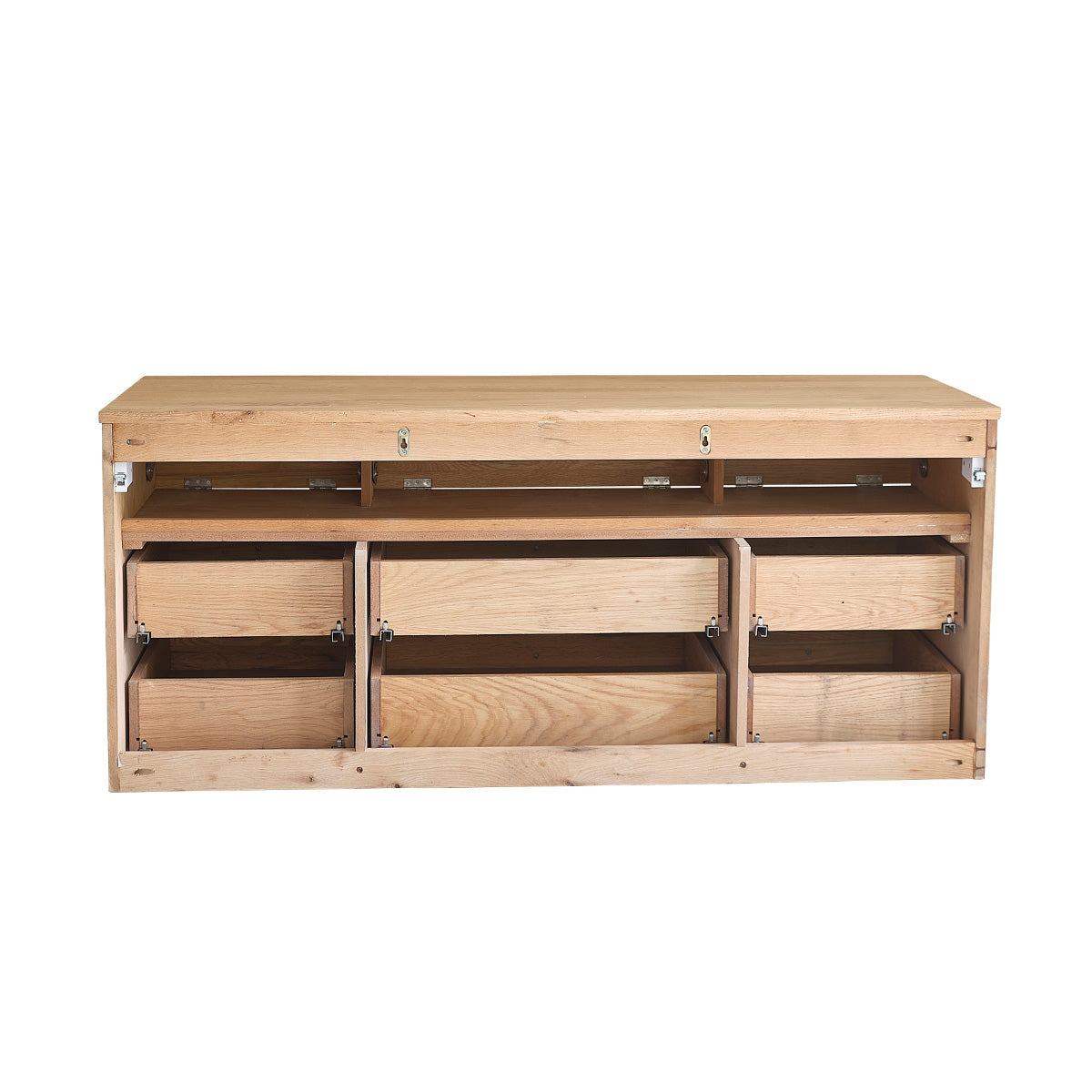 ERNEST - Hängender Waschtischunterschrank aus Eiche 140 cm