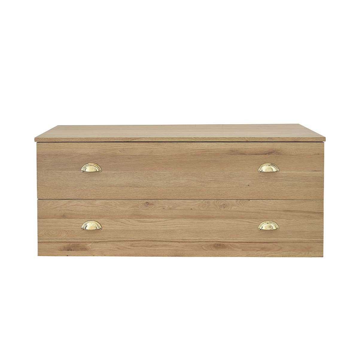 MARGAUX - Waschtischunterschrank aus massiver Eiche hängend 120 cm