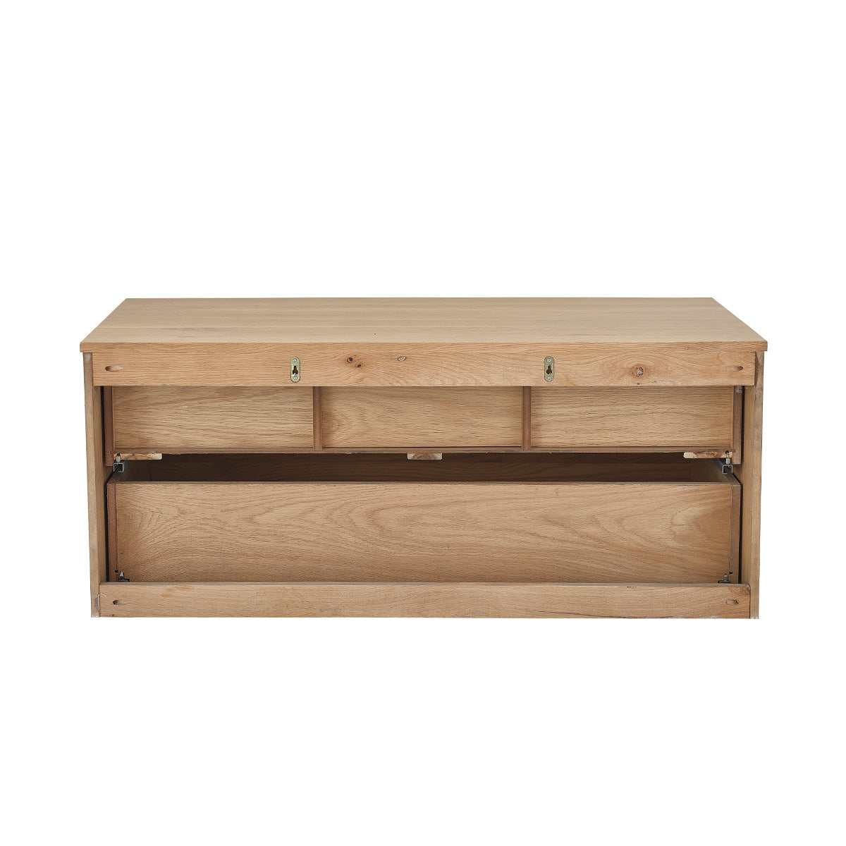 MARGAUX - Waschtischunterschrank aus massiver Eiche hängend 120 cm