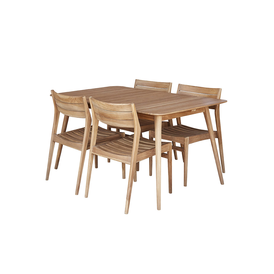 APRIL - Gartenmöbel aus massivem Teakholz für 4/6 Pers.