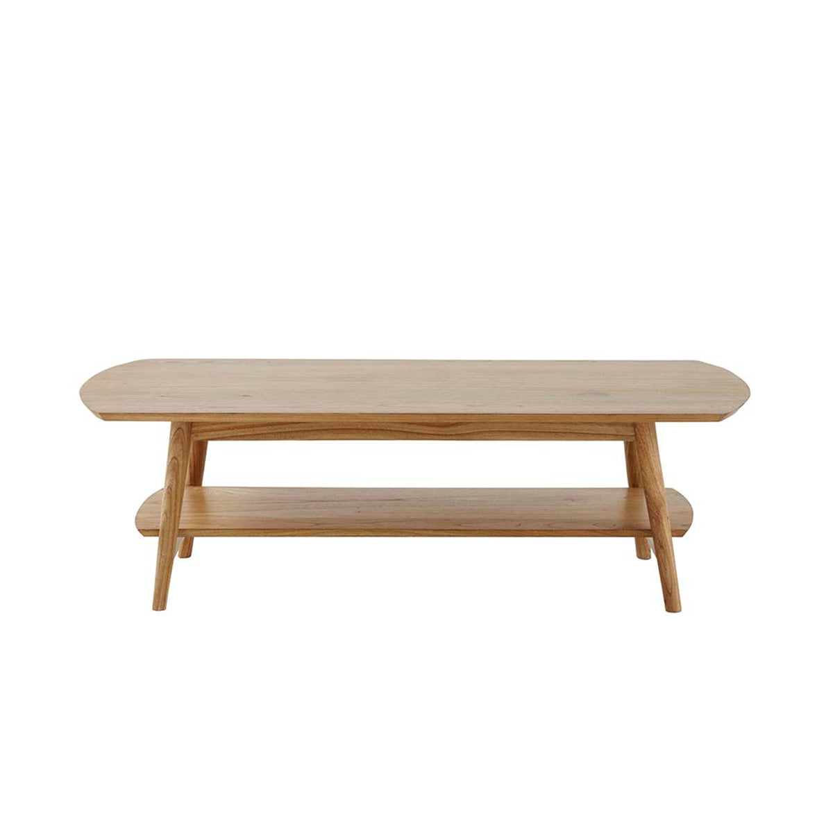 ODDA - Couchtisch aus massivem Mindi-Holz 130 cm