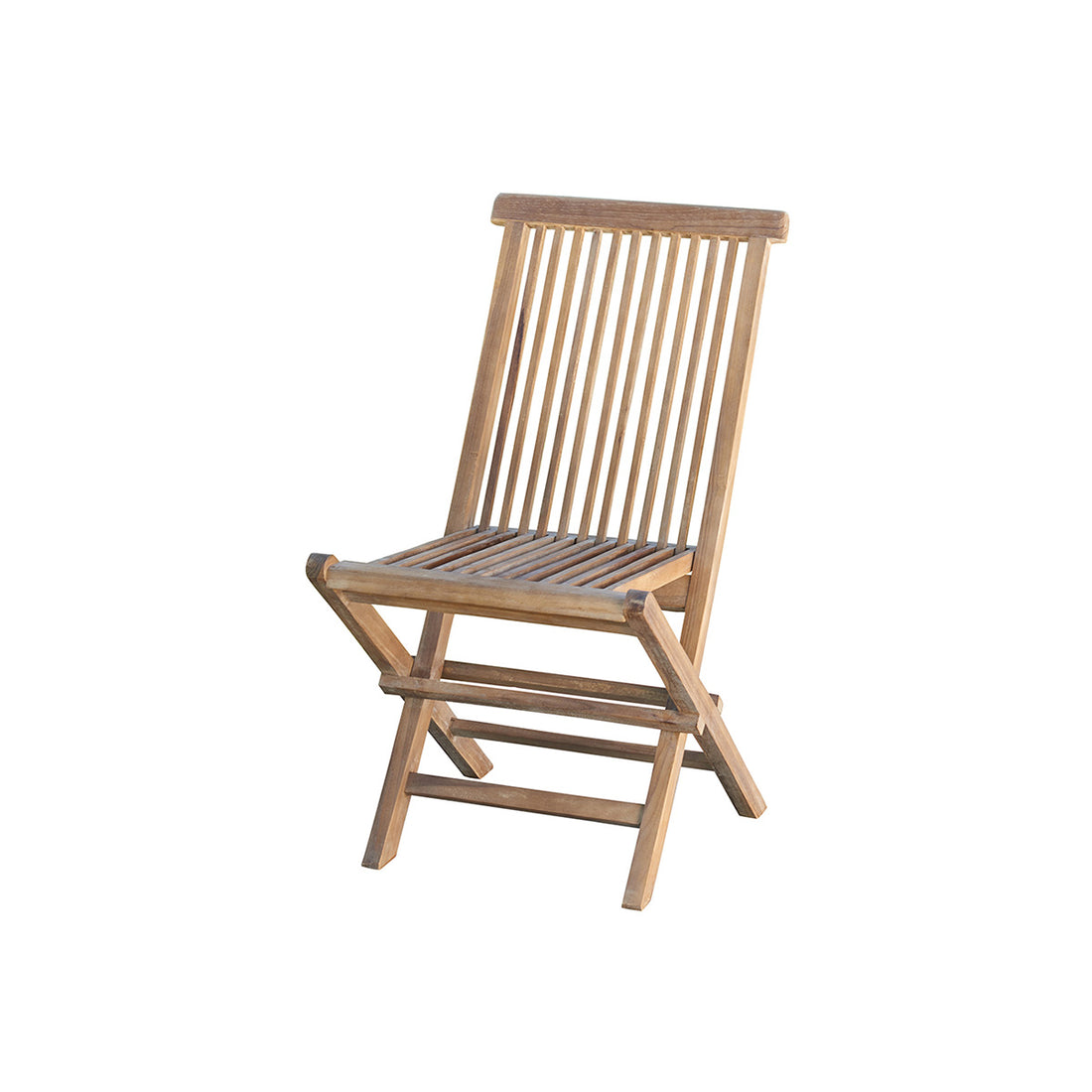 BALI - Klappbarer Gartenstuhl aus massivem, geöltem Teakholz