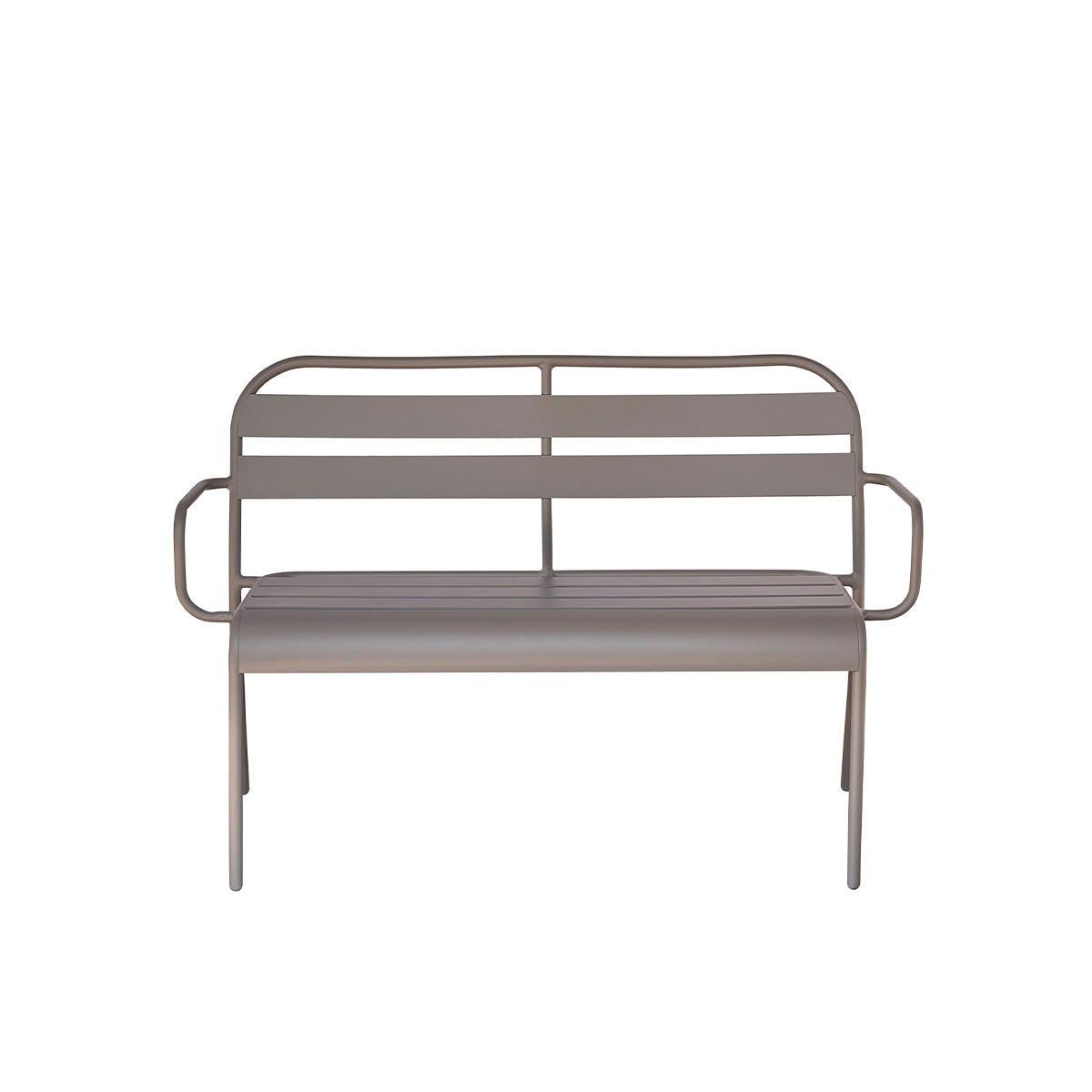 ZÉPHIR - Graue Aluminiumbank 118 cm