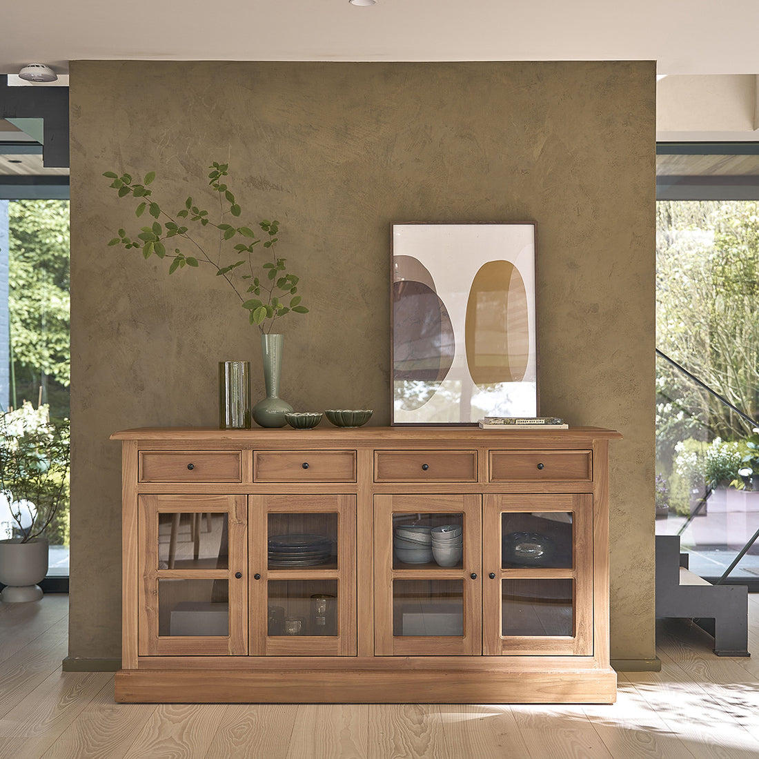 ADAM - Buffet aus massivem Teakholz 160 cm