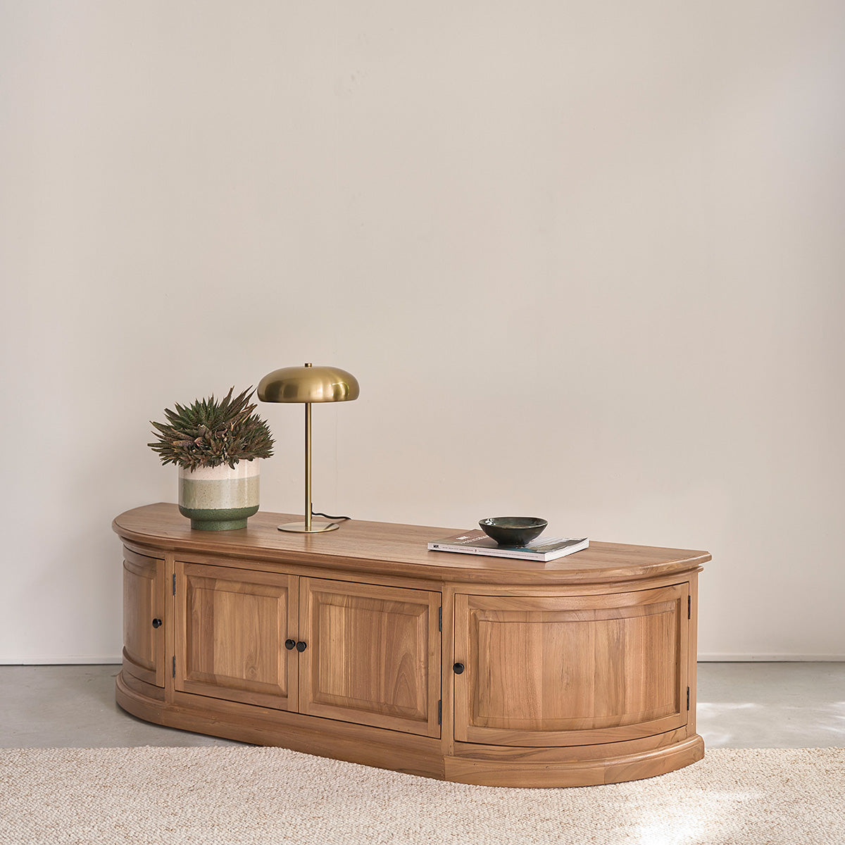 ADAM - TV-Möbel aus Teakholz 160 cm