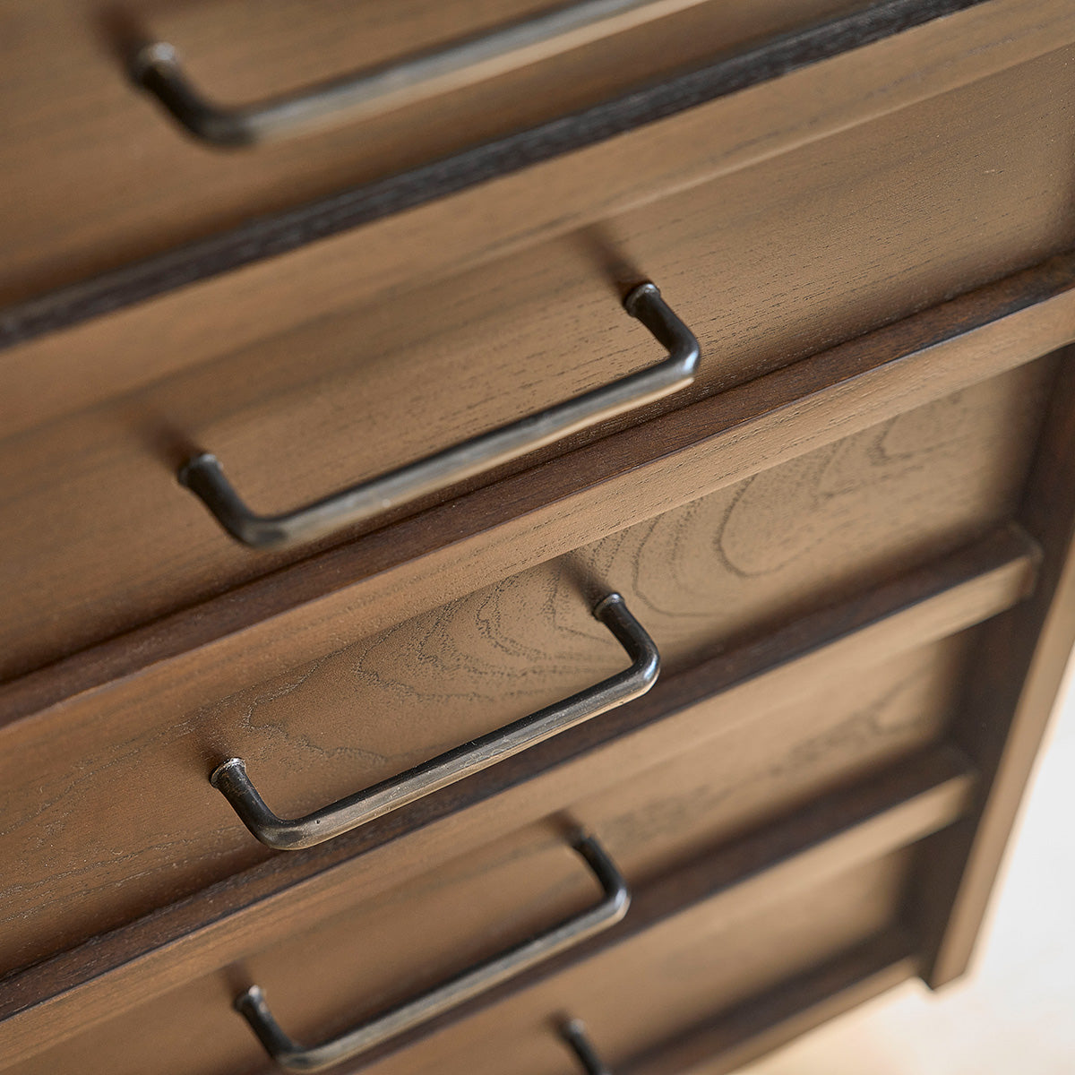 VINTAGE - Badezimmermöbel aus massivem Mindi mit Schubladen 135 cm