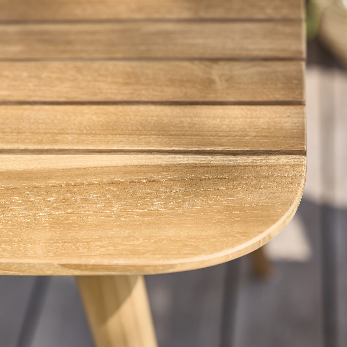 APRIL - Quadratischer Gartentisch aus massivem Teakholz für 2 bis 4 Pers.