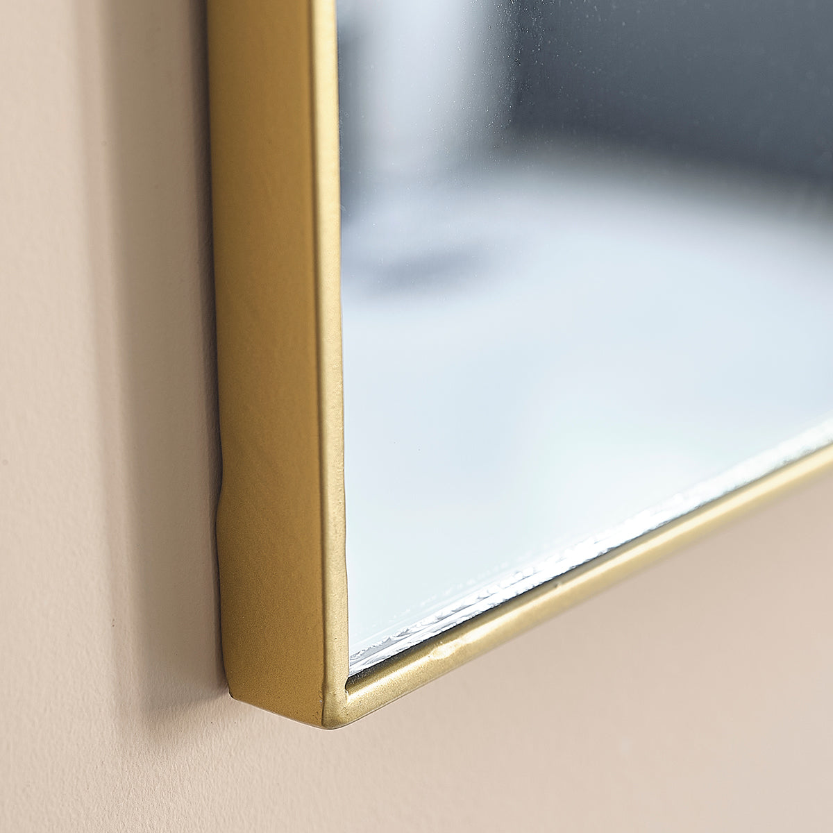 LUNA - Spiegel aus goldfarbenem Metall, rechteckig 70x50 cm