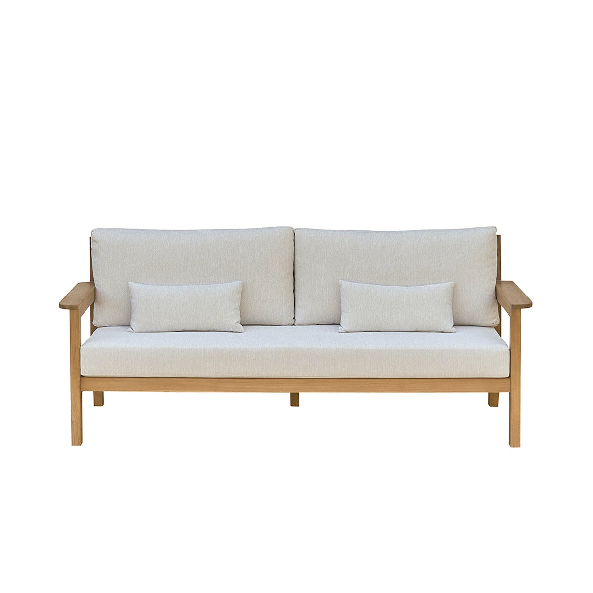 MAORA - Gartensofa aus massivem Teakholz