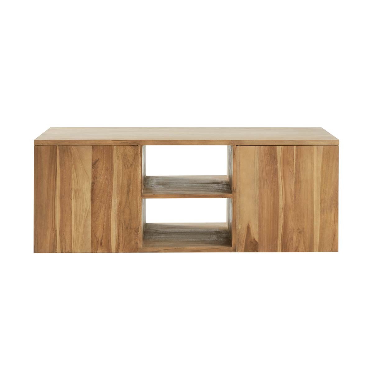 NOA - Waschtischunterschrank aus massivem Teakholz, hängend, 135 cm