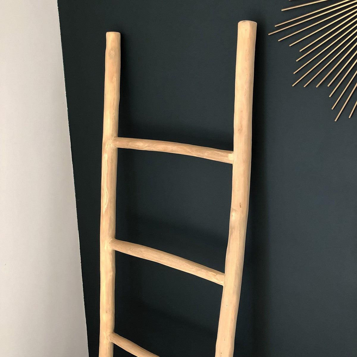 CLARA - Handtuchhalter-Leiter aus Teakholz 150 cm