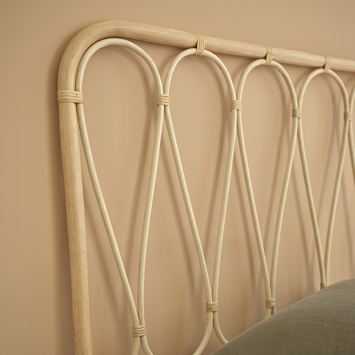 BOHO - Kopfteil für Kinderbett aus Rattan 90 cm