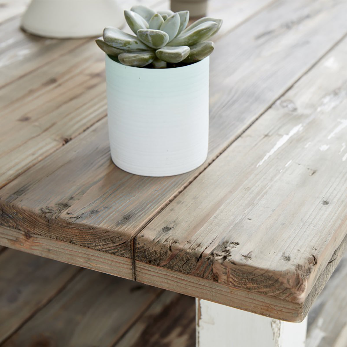 ATLANTIC - Couchtisch aus recyceltem massivem Holz 140 cm